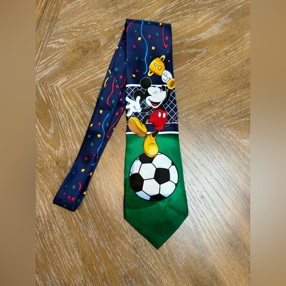 Mickey Mouse Soccer silk neck Tie
